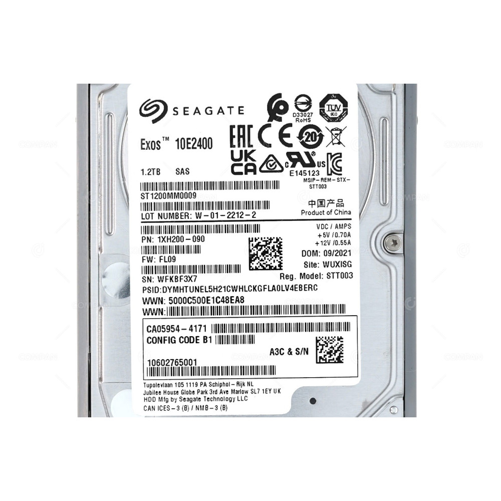CA08226-E976 FUJITSU HARD DRIVE 1.2TB 10K 12G SAS 2.5 SFF ST1200MM0009, CA05954-4171, 1XH200-090