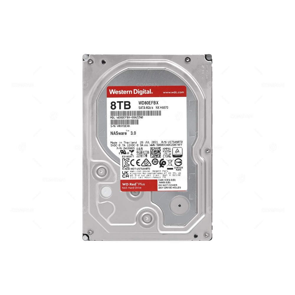 WD80EFBX WD RED PRO NAS HARD DRIVE 8TB SATA 6GB/S 3.5 LFF WD80EFBX-68AZZN0