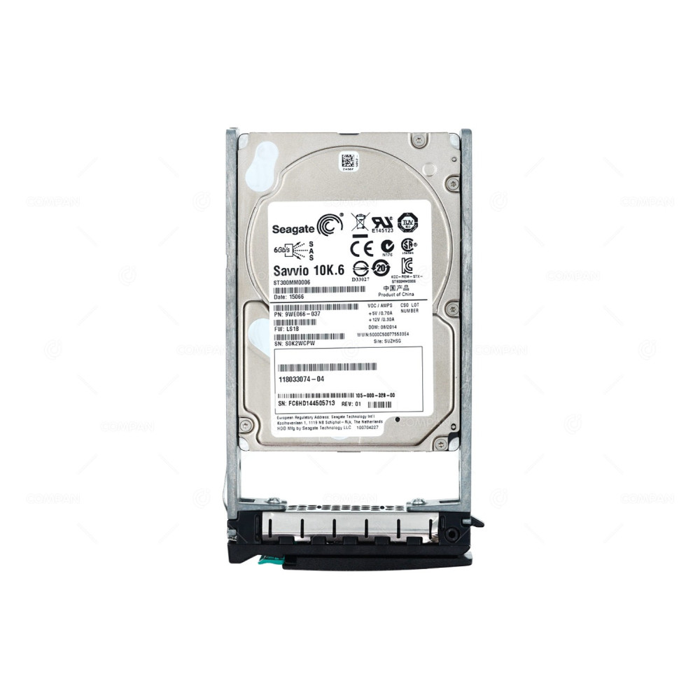 105-000-328-00 EMC HDD 300GB 10K SAS 6G 2.5" SFF
