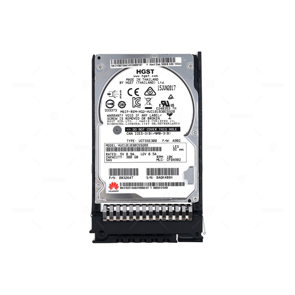 02311HAK HUAWEI HDD 300GB 10K SAS 12G 2.5" SFF