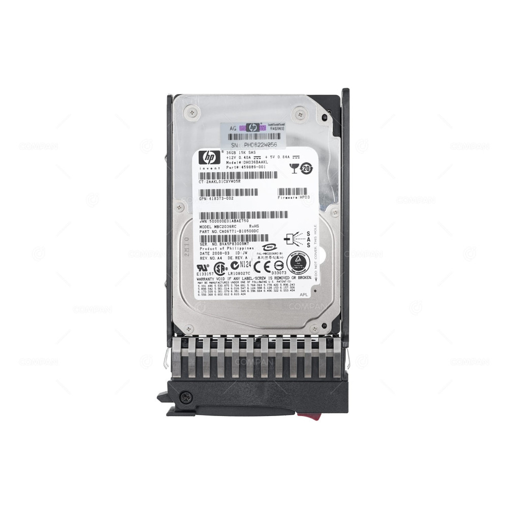 418397-001 HP HDD 36GB 15K SAS 3G 2.5" SFF HOT-SWAP