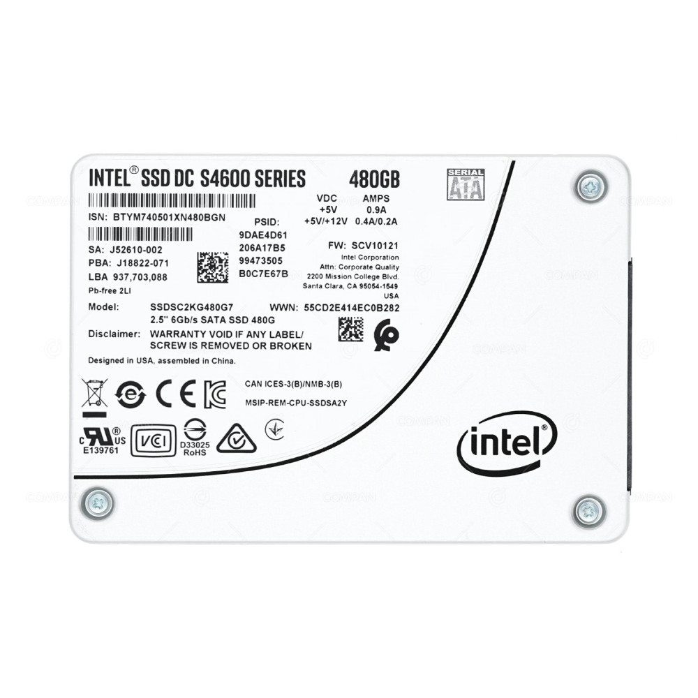 SSDSC2KG480G7 INTEL SSD 480GB SATA 6G 2.5" LFF