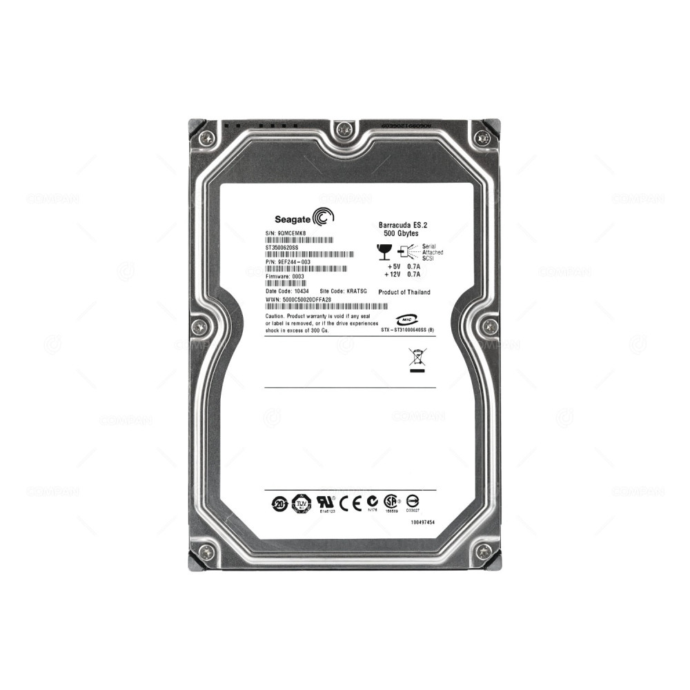 ST3500620SS SEAGATE HDD 500GB 7.2K SAS 3G 3.5" LFF HOT-SWAP