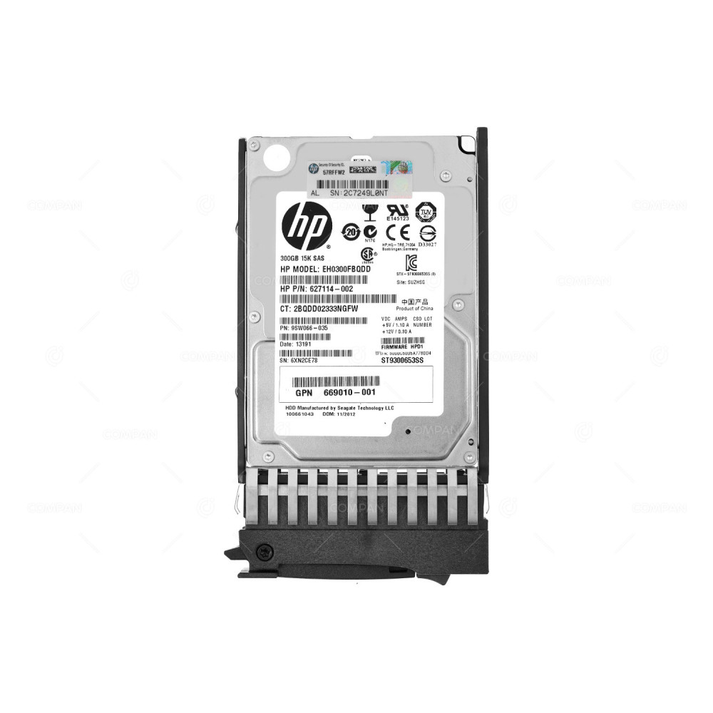 665750-001  HP HDD 300GB 15K SAS 6G 2.5" SFF HOT-SWAP FOR D2700