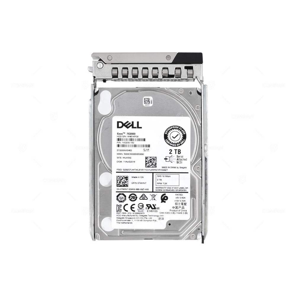 TMVN7-G14 DELL G14 HDD 2TB 7.2K SAS 12G 128MB CACHE 2.5" SFF HOT SWAP