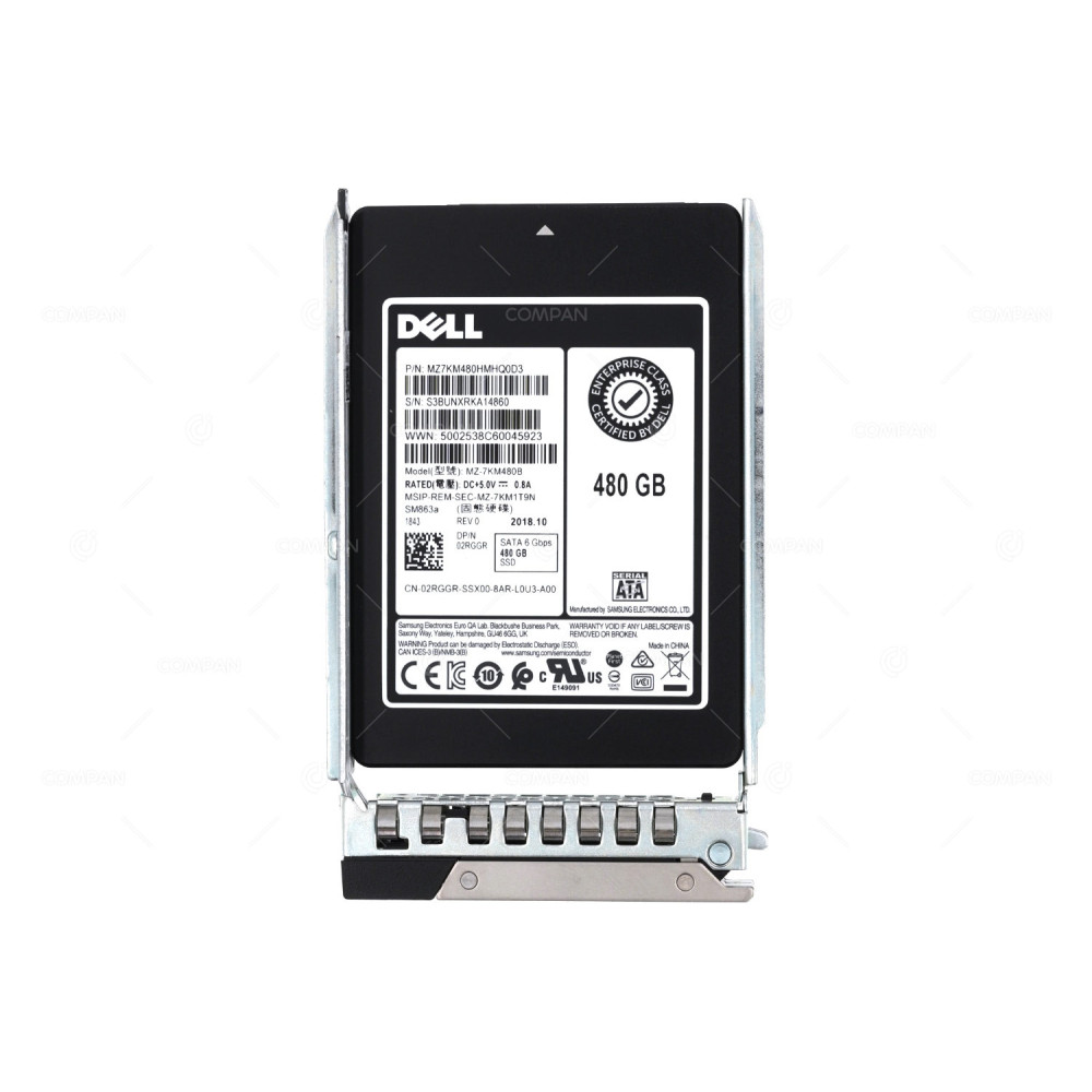 2RGGR G14  DELL SM863A SSD 480GB SATA 6G 2.5" SFF G14