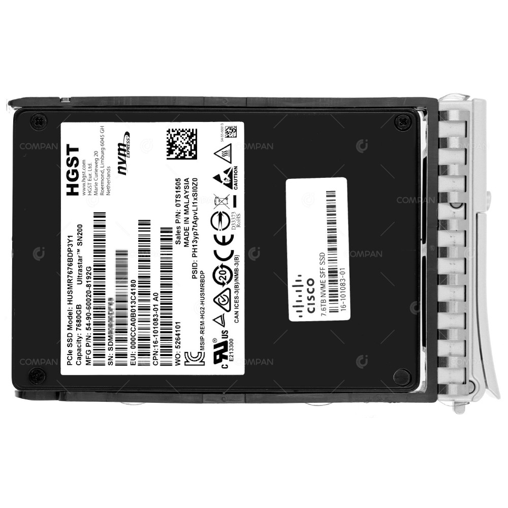 UCS-NVMEM6-W7680 CISCO ULTRASTAR SN840 SSD 7.6TB NVME 2.5" SFF