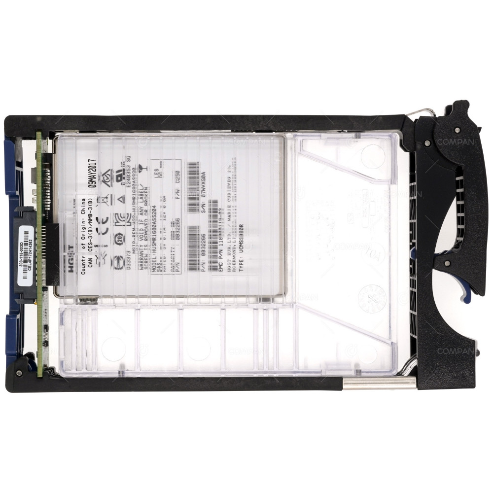 005051301 EMC 800GB FLASH SSD SAS 2.5 IN 3.5  FOR DATA DOMAIN 6300 FS15 HUSMR1680ASS204, 0B32266,