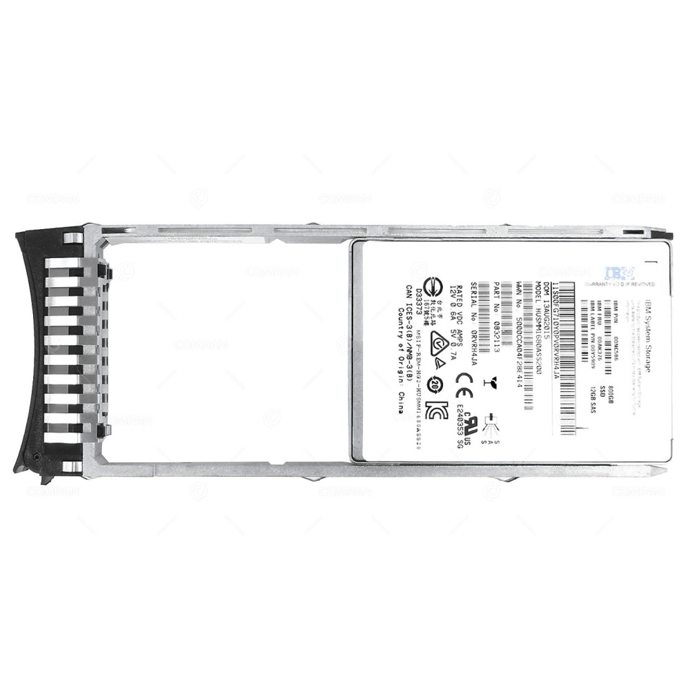 00AK376 IBM SSD 800GB SAS 12G 2.5" SFF HOT-SWAP FOR IBM STORWIZE V3500 V3700