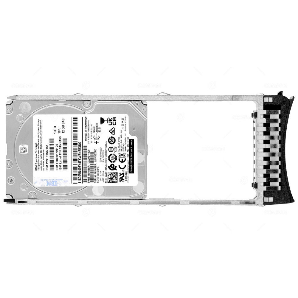 01NN120 IBM HDD 1.8TB  10K  SAS 12G  2.5" SFF  FOR IBM STORWIZE V3700 V2
