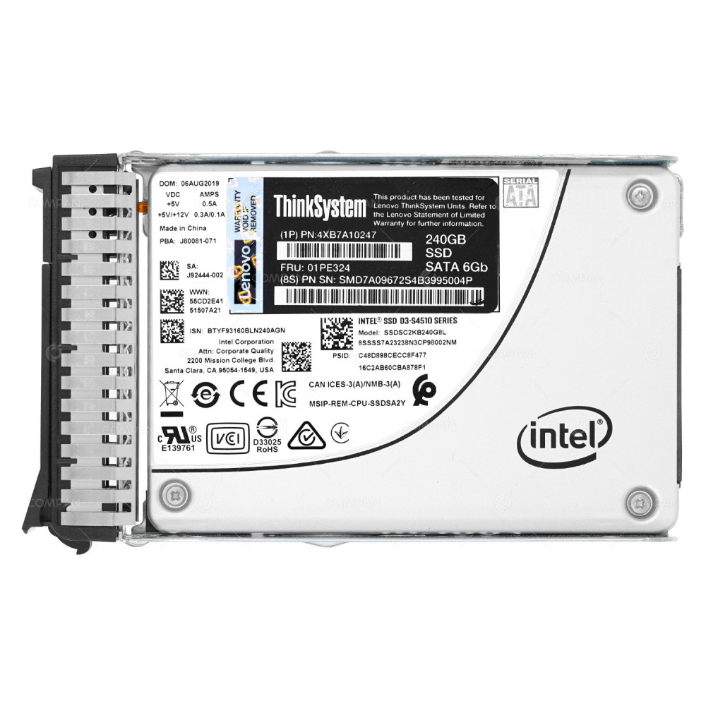 01PE324 LENOVO SSD 240GB SATA 6G 2.5" SFF FOR LENOVO THINKSYSTEM