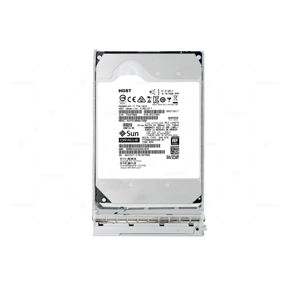 0F27393 HGST 8TB HDD FESTPLATTE 3.5" 12 GBPS SAS 7.2K 7337414