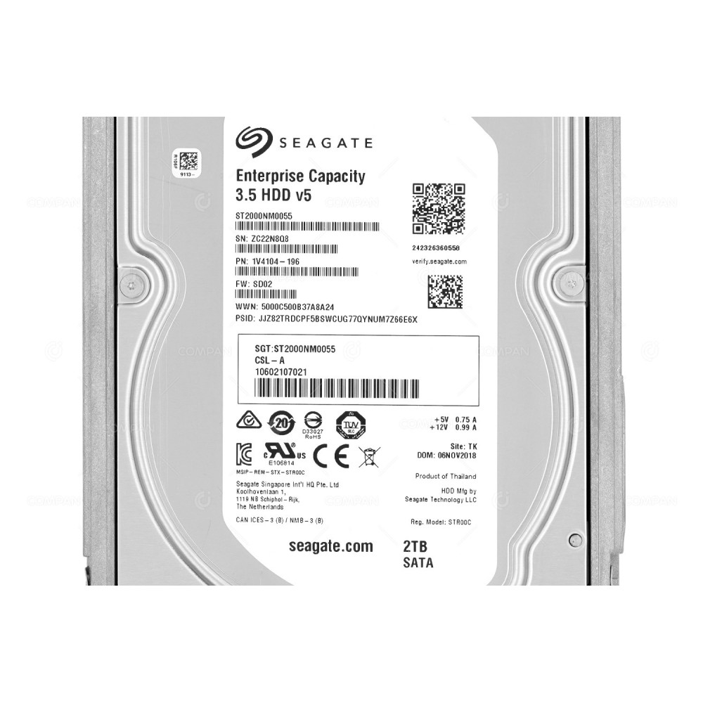 1V4104-196 HDD SEAGATE FUJITSU 2TB 3,5" SATA 6GB 7,2K CLS-A, ST2000NM0055