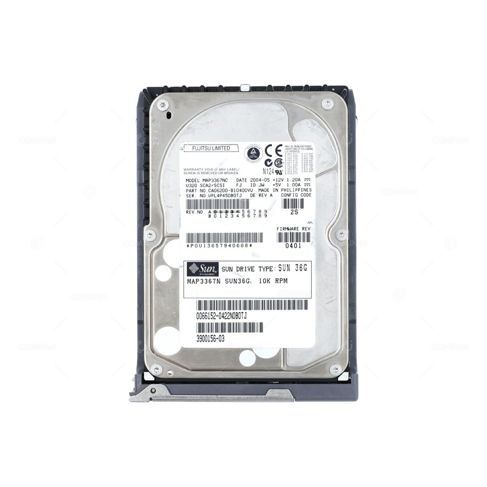 5405462-01 ORACLE SUN HDD 36GB 10K FATA 3.5" LFF FOR SUN FIRE