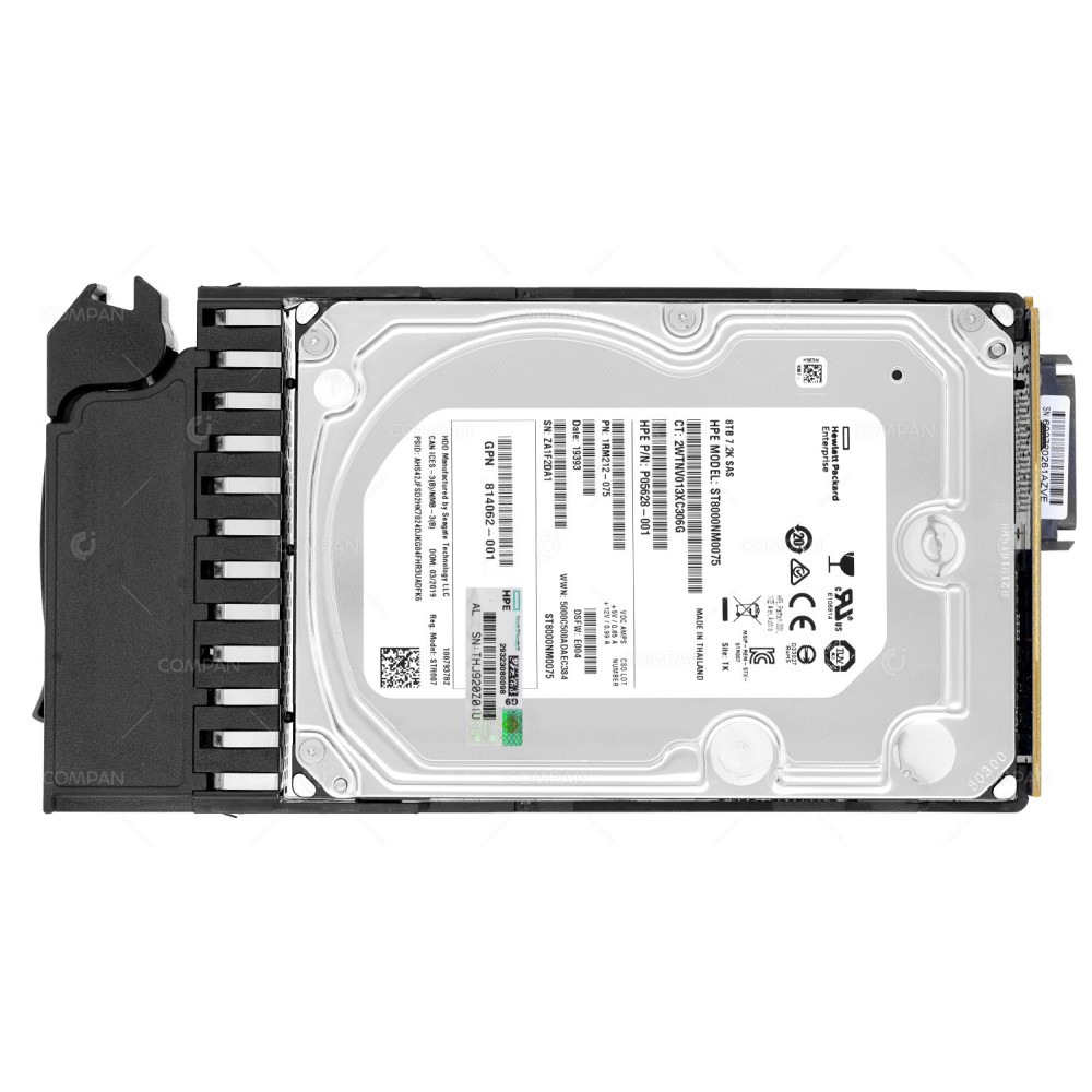 813866-001 HP HDD 8TB 7.2K SAS 12G 3.5" LFF