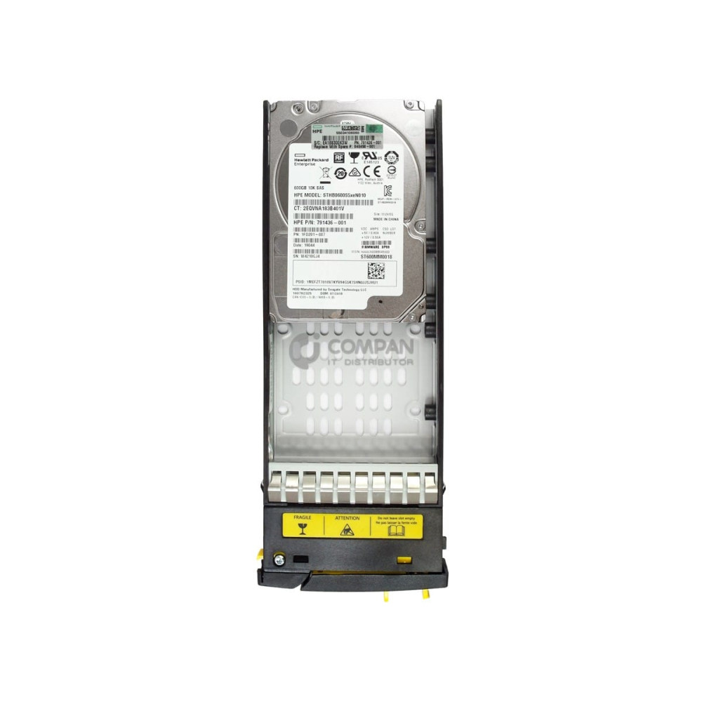 840458-001 HP HDD 600GB 10K SAS 12G 2.5" SFF HOT-SWAP FOR 3PAR 8000 / 8200