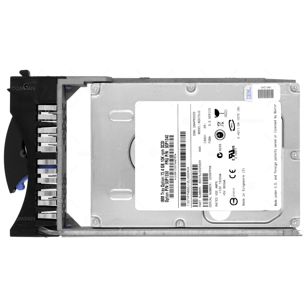 90P1340 IBM HDD 73GB 10K SCSI 3.5" LFF