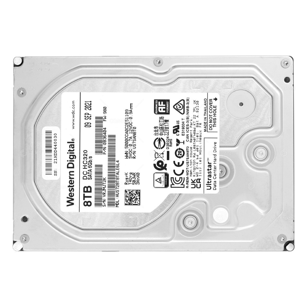 HUS728T8TALE6L4 HITACHI HDD 8TB 7.2K SATA 6G 256MB CACHE 3.5" LFF