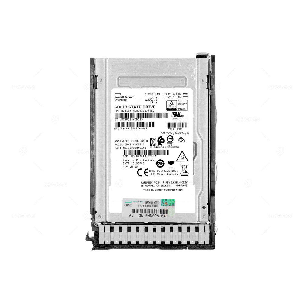 P06582-001 HP SSD 3.2TB SAS 12G 2.5" SFF