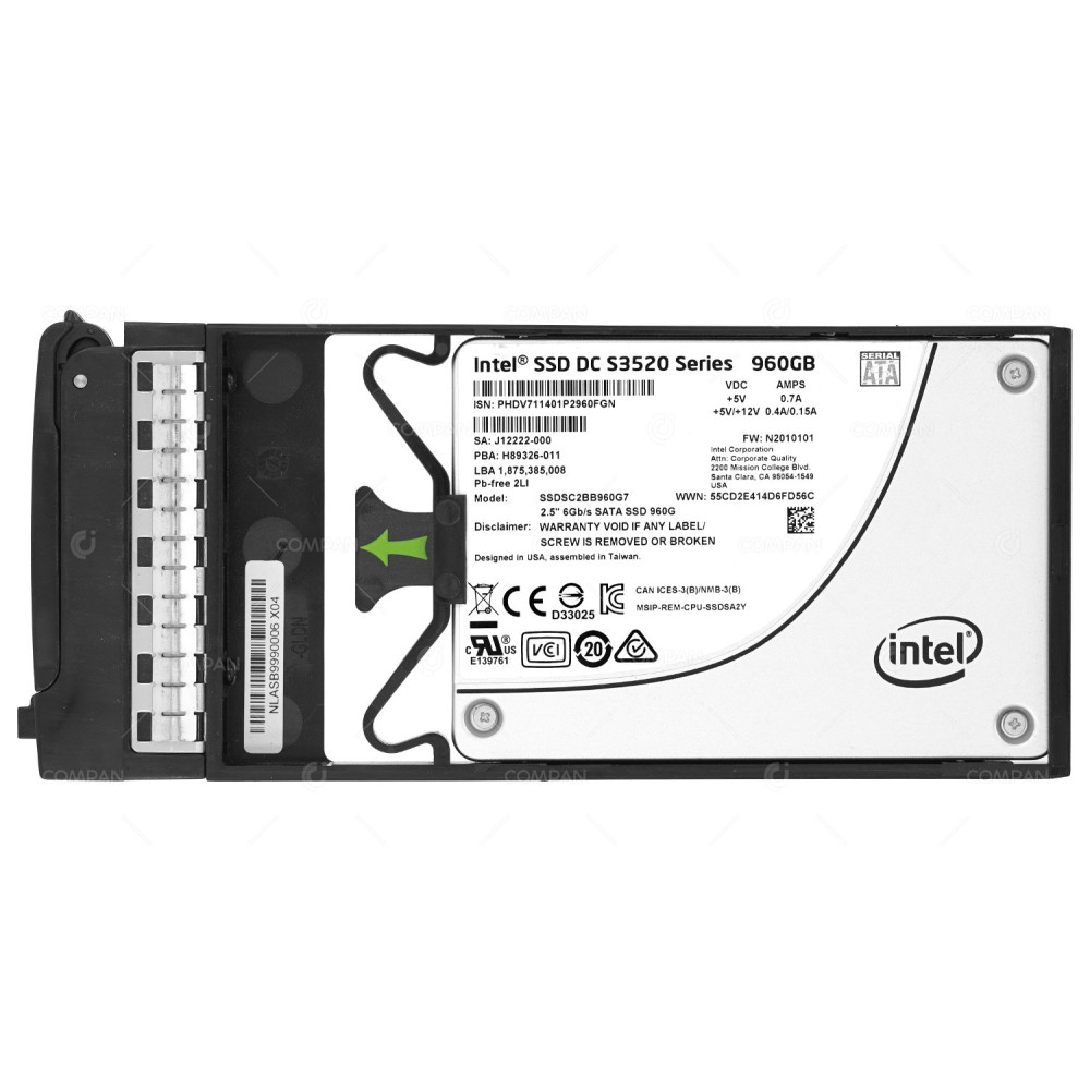 SSDSC2BB960G7-NIMBLE INTEL SSD DC S3520 SERIES 960GB 2.5" SFF 6G SATA FOR NIMBLE STORAGE H89326-011