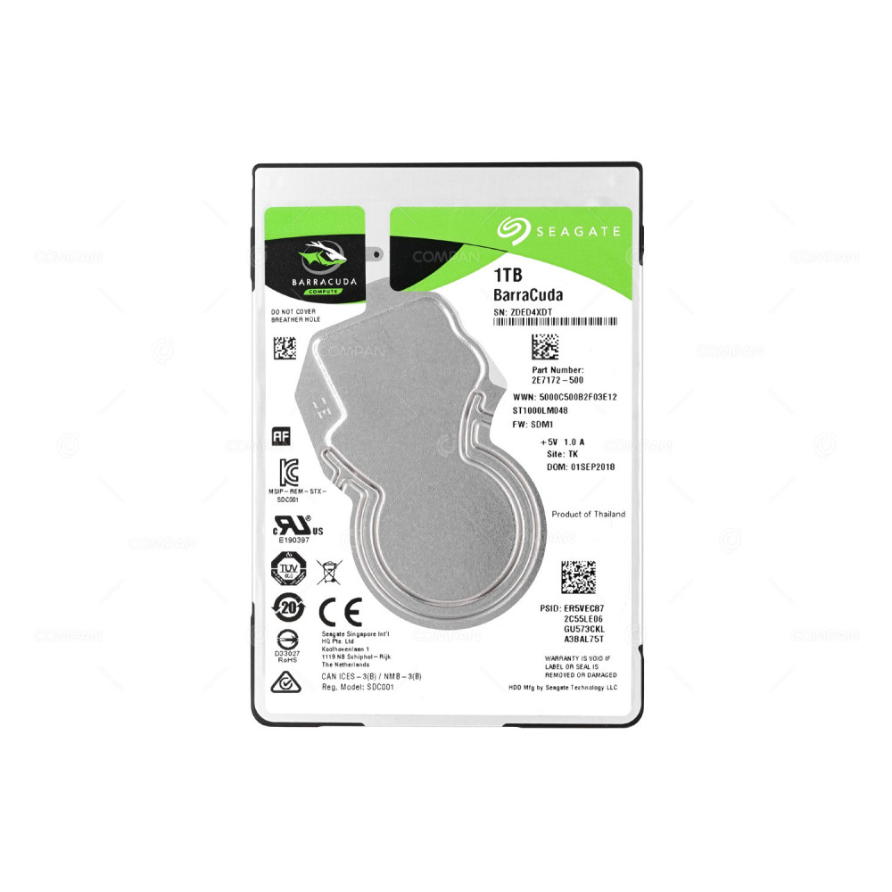 ST1000LM048 SEAGATE BARRACUDA HDD 1TB 5.4K RPM  SATA 6G 2,5" SFF