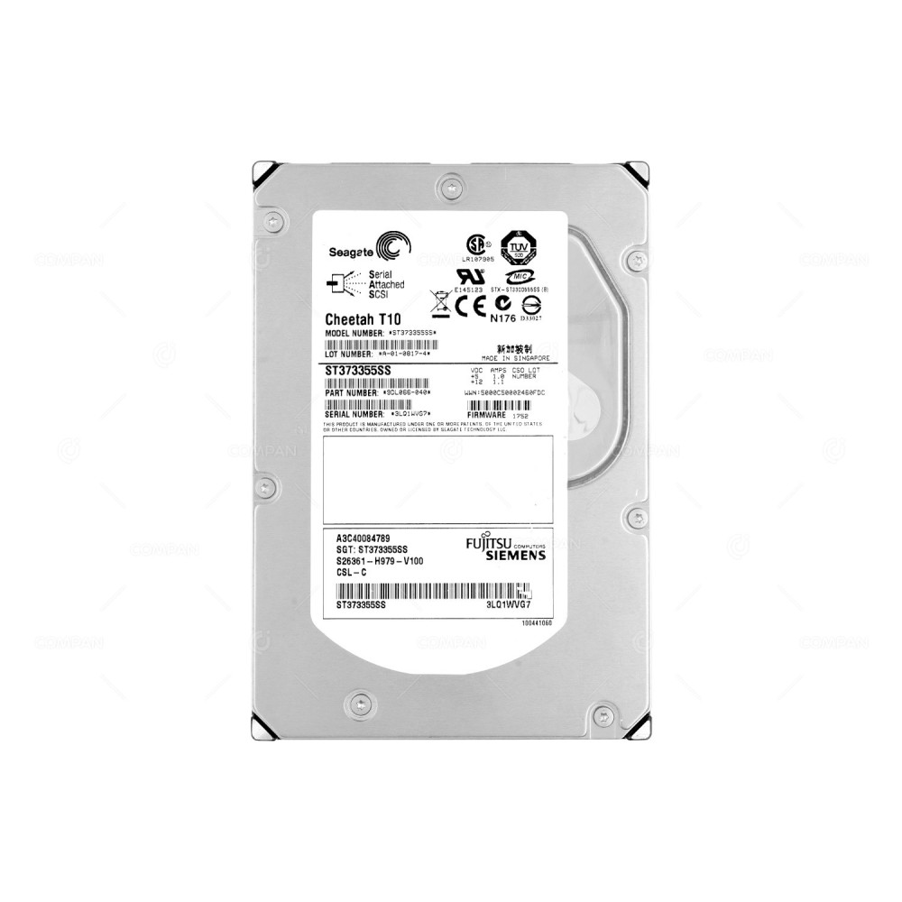 ST373355SS HARD DRIVE SEAGATE CHEETACH T10 73GB SAS 15K 3,5 9DL066-040