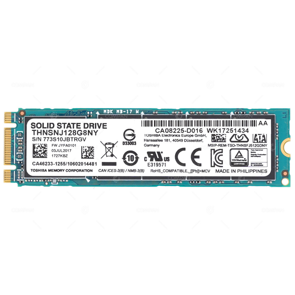 THNSNJ128G8NY FUJITSU TOSHIBA 128GB SSD DRIVE FOR ET204AU CA08225-D016, CA46233-125-10602014481