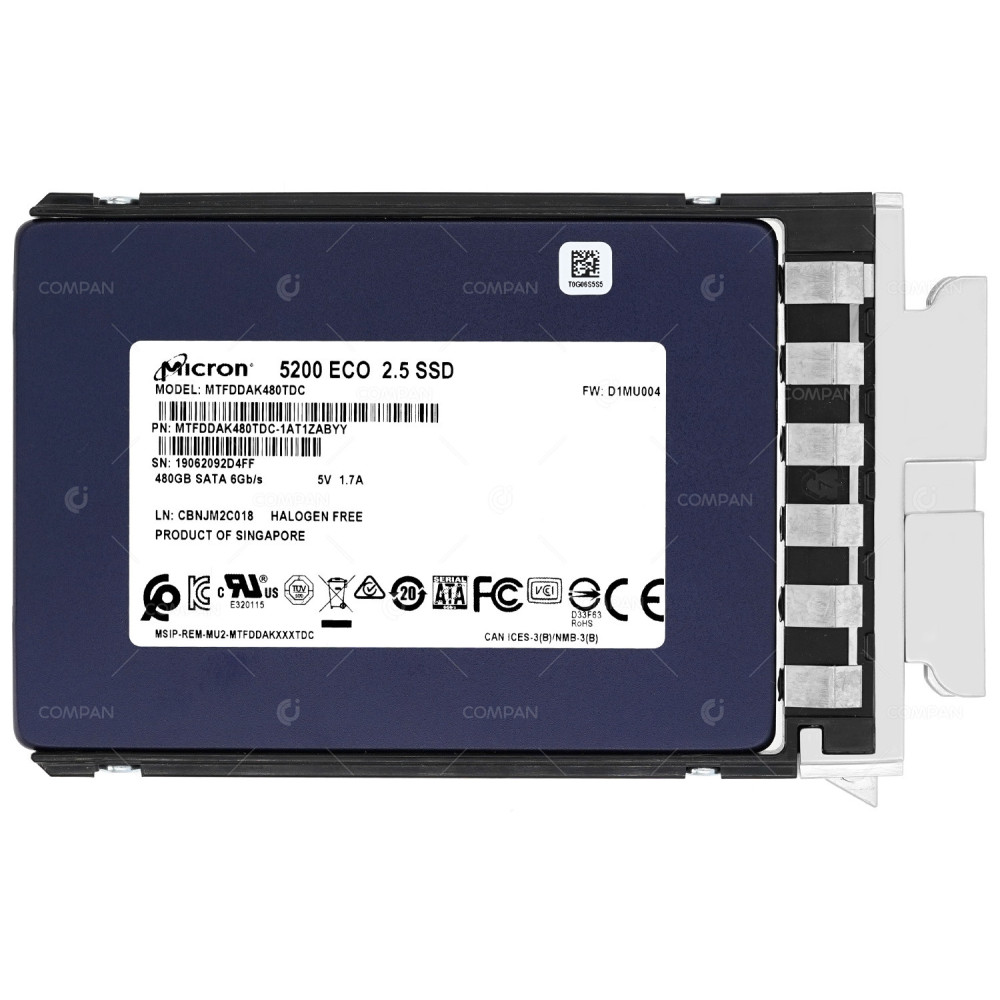 UCS-S3260-G3SD48 CISCO 480GB 6GB 5200 ECO SATA 2.5 SFF SSD FOR S3260 MTFDDAK480TDC