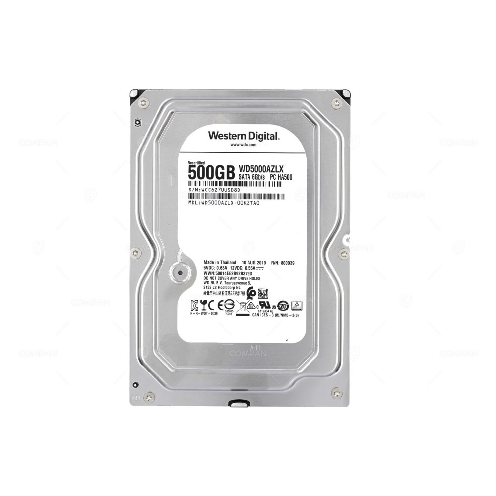 WD5000AZLX WD 500GB 3.5 LFF 6G SATA 7.2K 32MB CACHE HARD DRIVE WD5000AZLX-00K2TA0