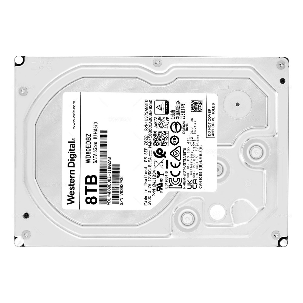 WD80EDBZ WD HDD 8TB 7.2K SATA 6G 256MB CACHE 3.5" LFF