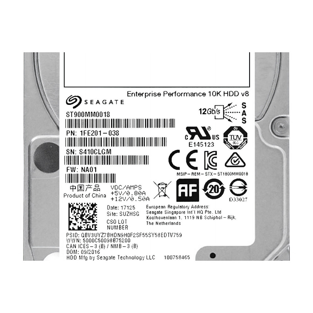ST900MM0018 SEAGATE HDD 900GB 10K SAS 12G 2.5" SFF HOT-SWAP