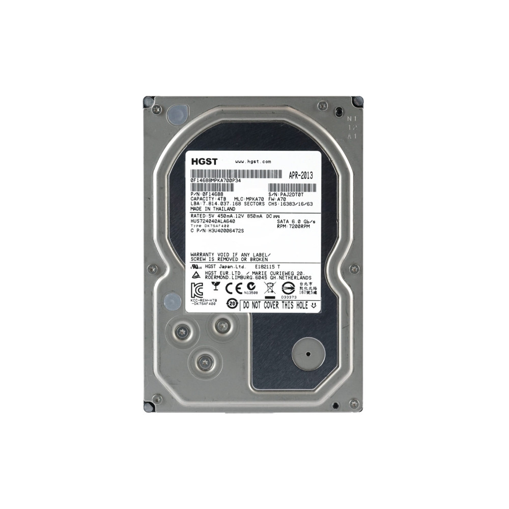 HUS724040ALA640 HGST HDD 4TB 7.2K SATA 6G 3.5" LFF HOT-SWAP