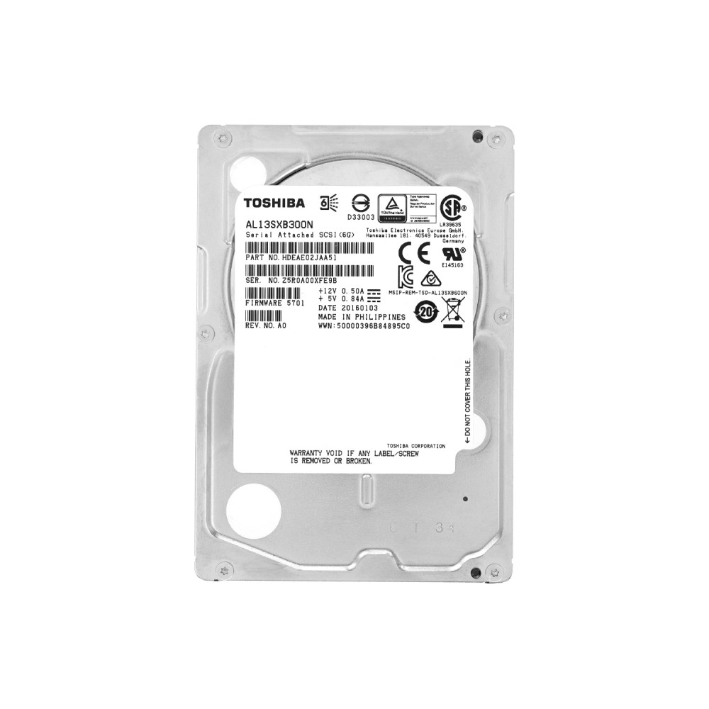 AL13SXB300N TOSHIBA HDD 300GB 15K SAS 6G 2.5" SFF HOT-SWAP