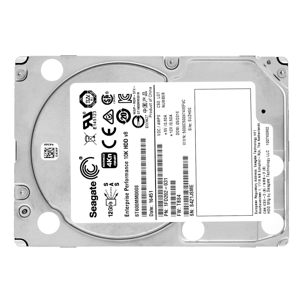ST600MM0008 SEAGATE HDD 600GB 10K SAS 12G 2.5" SFF HOT-SWAP