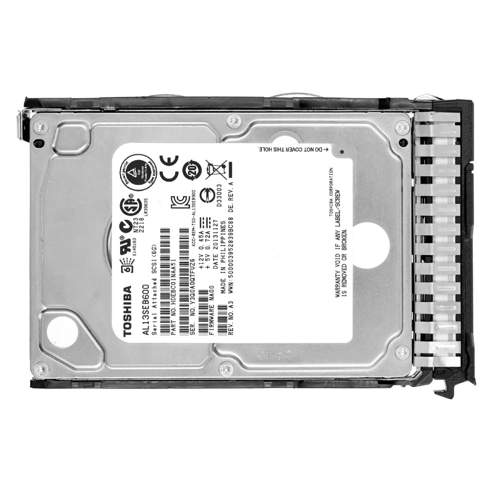 AL13SEB600 TOSHIBA HDD 600GB 10K SAS 6G 2.5" HOT-SWAP FOR HPE SERVERS