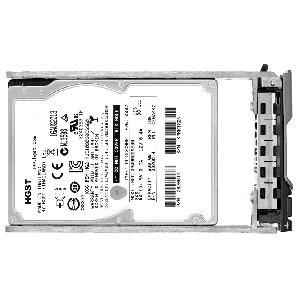 HUC109090CSS600 HGST HDD 900GB 10K SAS 2.5" HOT-SWAP FOR DELL SERVERS