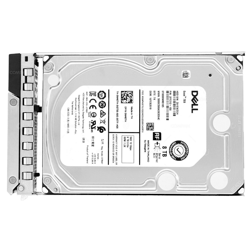 M40TH G14 DELL HDD 8TB 7.2K SAS 12G 3.5" LFF G14