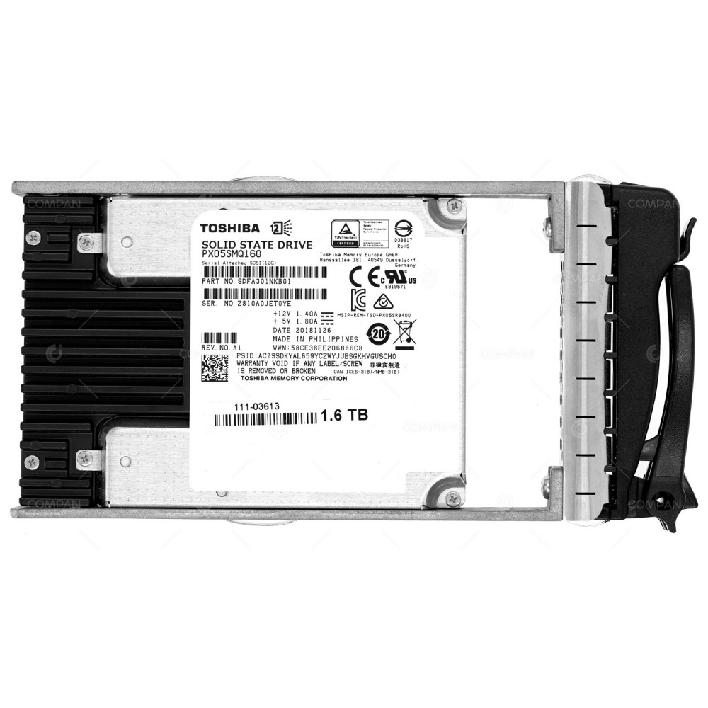 111-03613  NETAPP SSD 1.6TB  SAS 12G  2.5" SFF