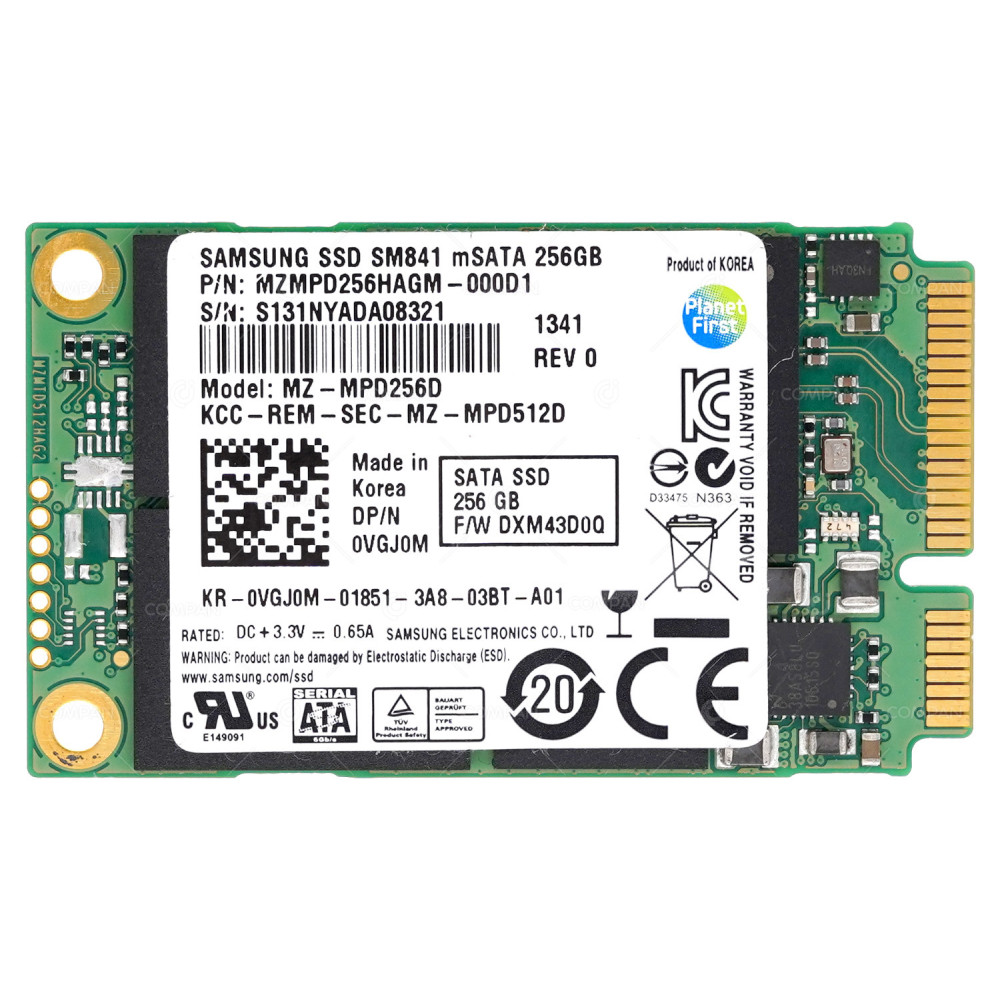 VGJ0M  DELL  256GB 6G MSATA FLASH NAND SSD