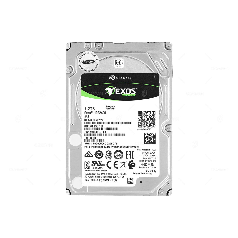 ST1200MM0129  SEAGATE EXOS HDD 1.2TB  10K  SAS 12G  256MB CACHE  2.5" SFF