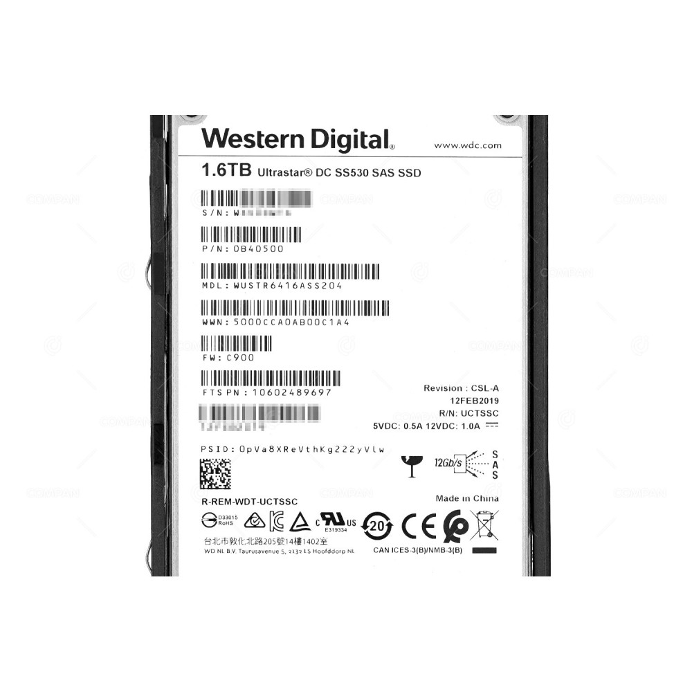 10602489697 FUJITSU SSD 1.6TB SAS 12G 2.5" SFF