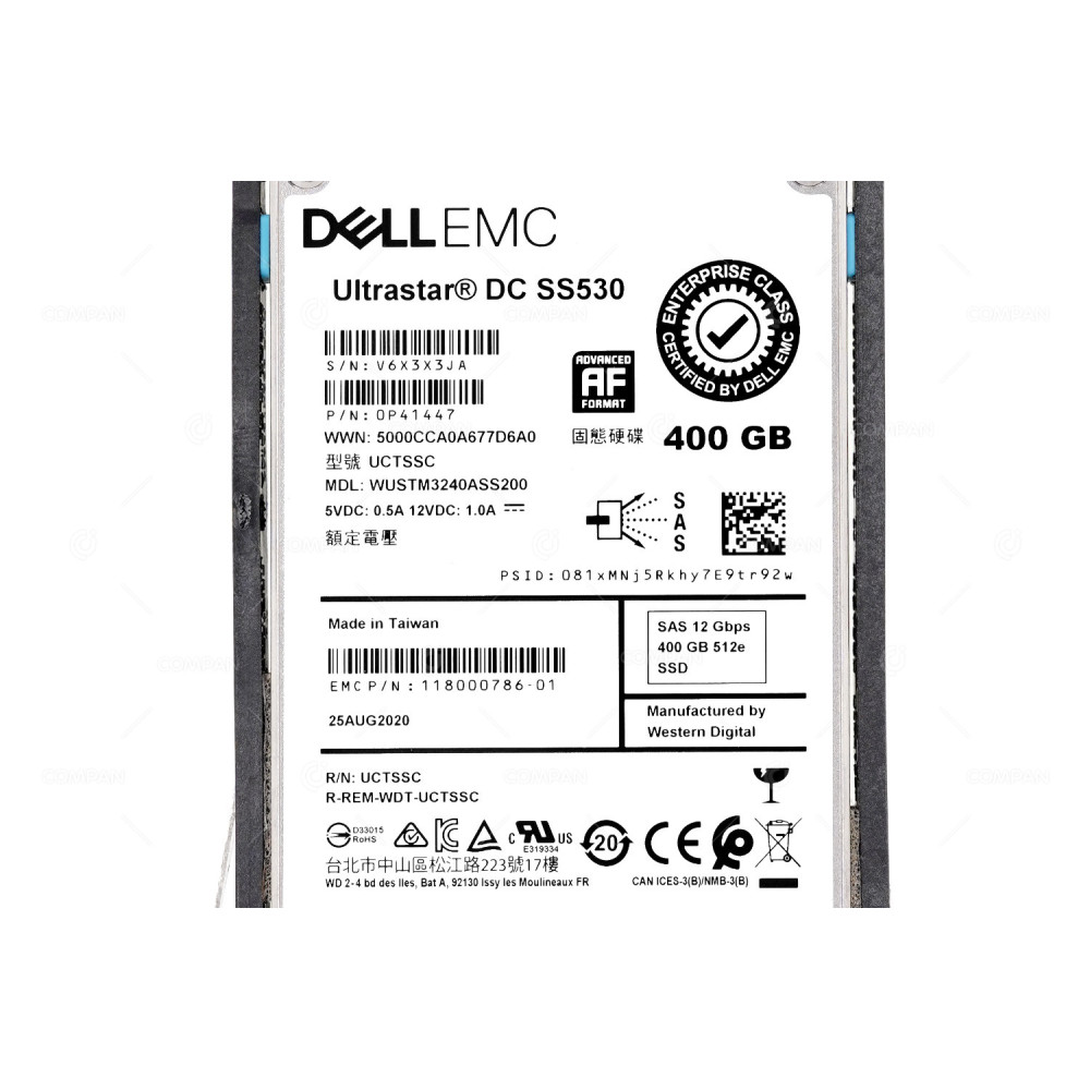 005053262 EMC SSD 400GB SAS 12G 2.5" SFF FOR EMC VNX