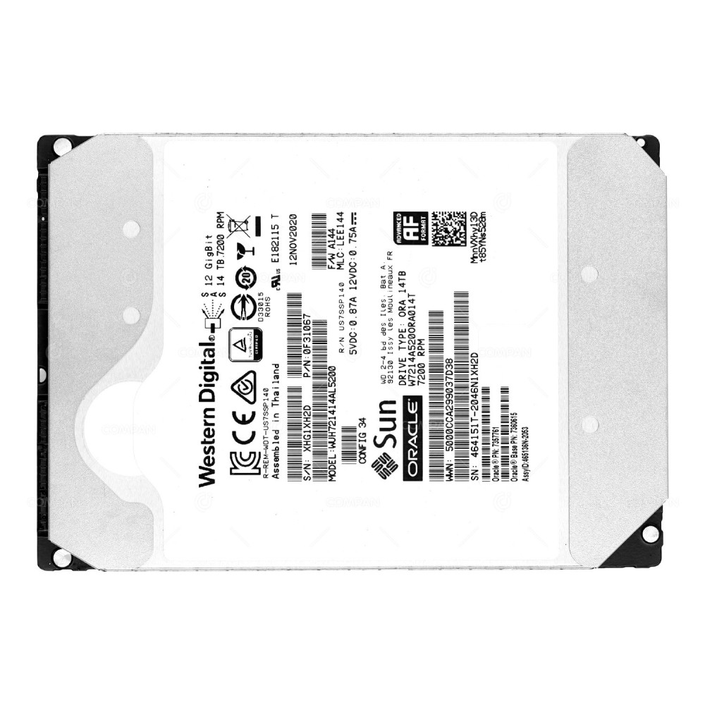 WUH721414AL5200  WD HDD 14TB  7.2K  SAS 12G  3.5" LFF