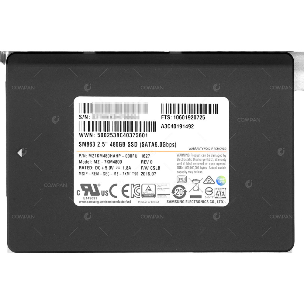 A3C40191492 LFF  FUJITSU SSD 480GB SATA 6G 3.5'' LFF FOR FUJITSU ETERNUS