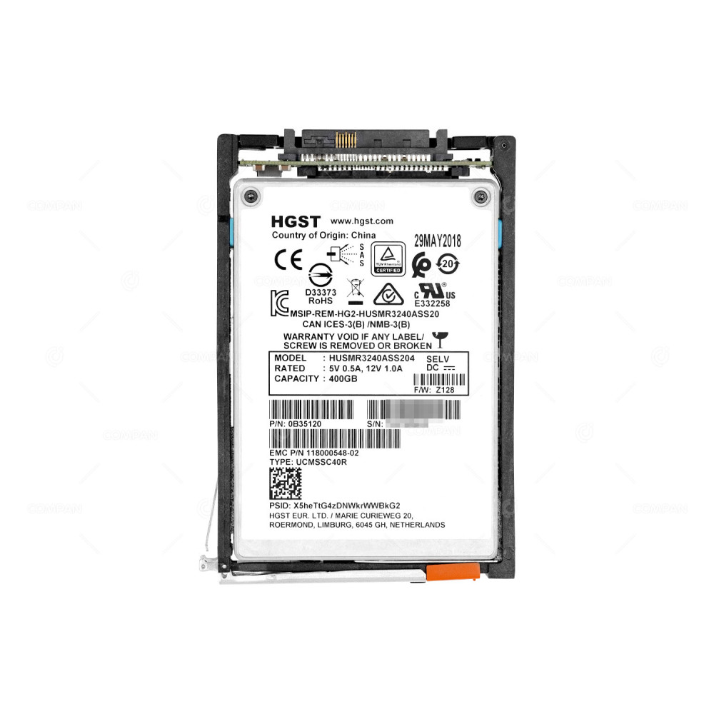 005052252  EMC SSD 200GB  SAS 6/12G  2.5" SFF  FOR EMC UNITY 300