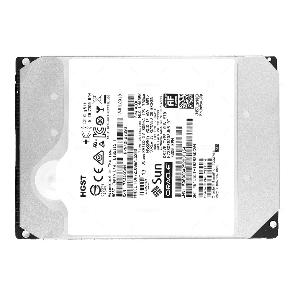 HUH721008AL5200  WD HDD 8TB 7.2K SAS 12G 3.5" LFF