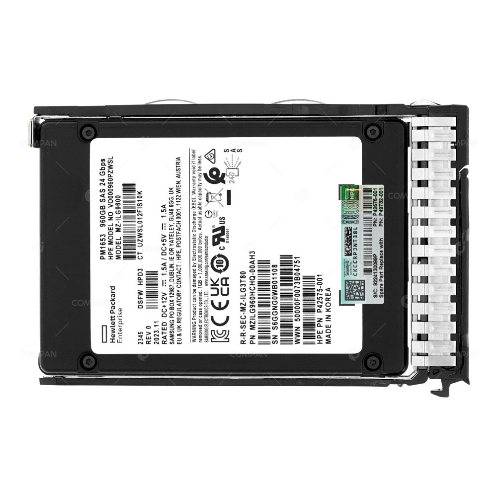 P49732-001  HP SSD 960GB SAS 12G 2.5" SFF FOR HPE PROLIANT G8 G9 G10