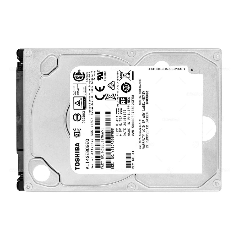AL14SEB09EQ  TOSHIBA HDD 900GB 10K SAS 6G 2.5" SFF HOT-SWAP