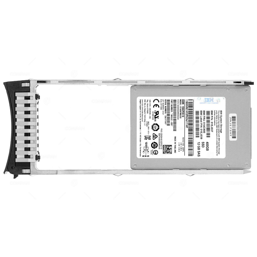 01AC600  IBM SSD 400GB SAS 12G 2.5" SFF FOR IBM STORWIZE V5000 G2