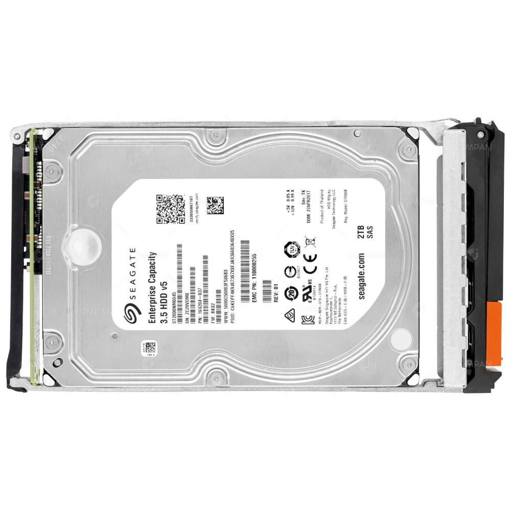 005052105  EMC HDD 2TB 7.2K SAS 12G 3.5" LFF FOR EMC DATADOMAIN 9300